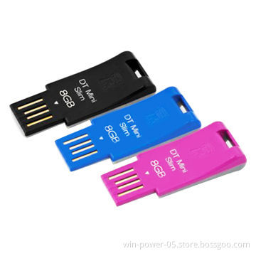 Promotional Mini USB2.0 Flash Drives, Pantone Match, Plug-and-play Function